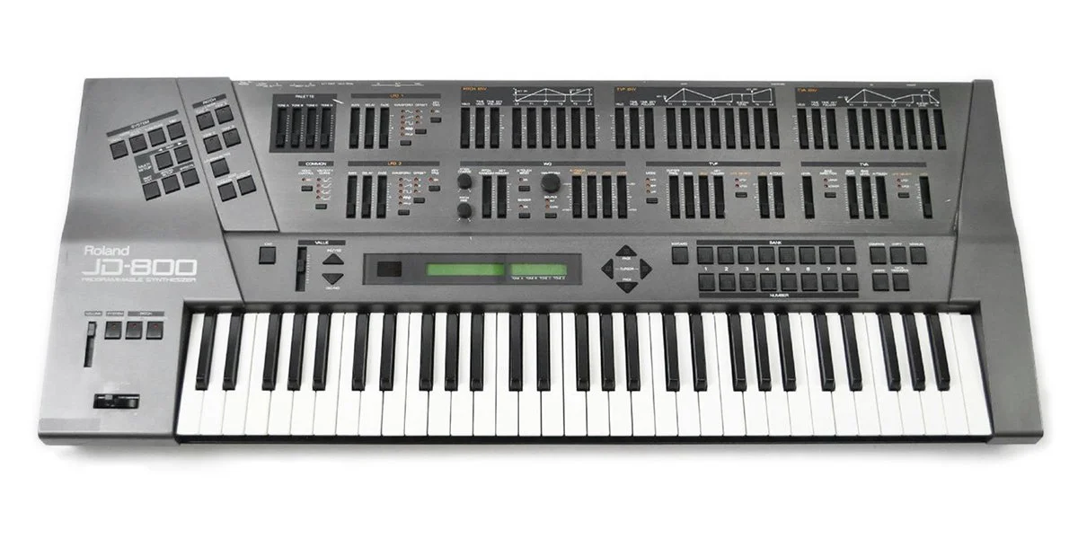  Roland JD-800 Synthesizer, one of the instruments I worked with at Ithaca College. 