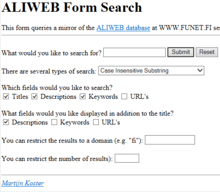 One of the first forms on the internet, circa 1993. https://www.ventureharbour.com/the-evolution-of-web-forms/